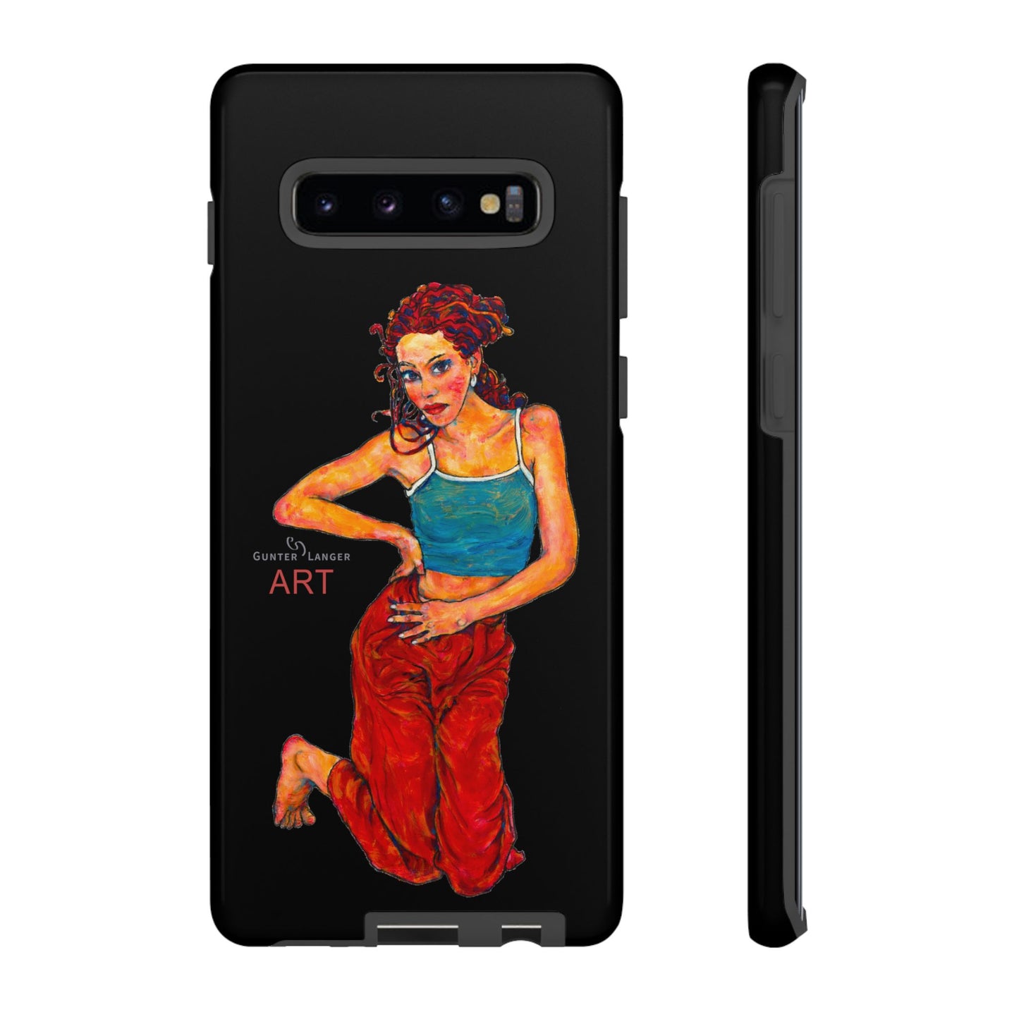 Tough Cases - Google Pixel - Samsung Galaxy - Motiv: Lea, Schwarz