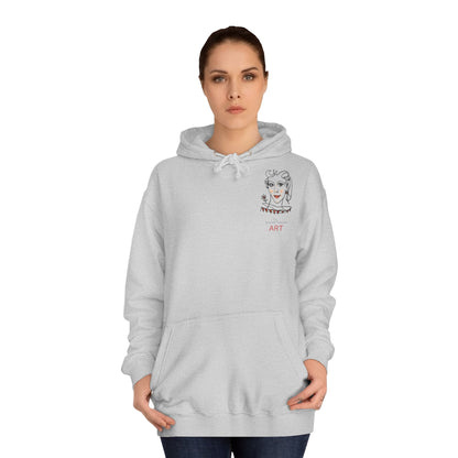 Unisex College Hoodie - Motiv: Front Lina (klein) & Rückseite Lina