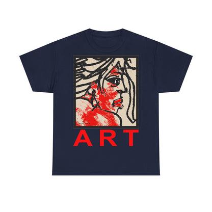 Unisex Heavy Cotton Tee  - Motiv: Front Ria, H 48,5 cm
