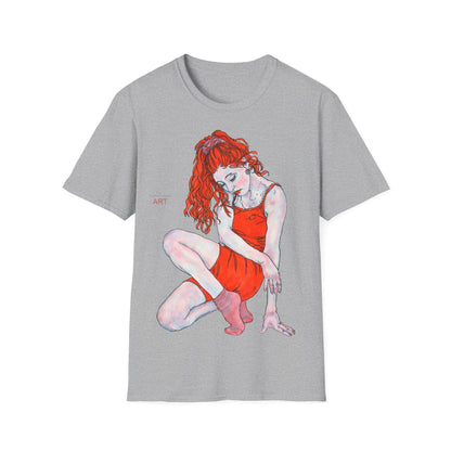 Unisex Softstyle T-Shirt - Motiv: Front Julia,  H 46 cm