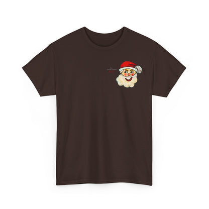 Unisex Heavy Cotton Tee - Motiv: Weihnachtsmann, H 13 cm
