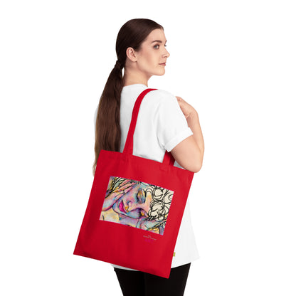Organic Cotton Tote Bag - Motiv: Mara2,  einseitig bedruckt, H 17,3 cm