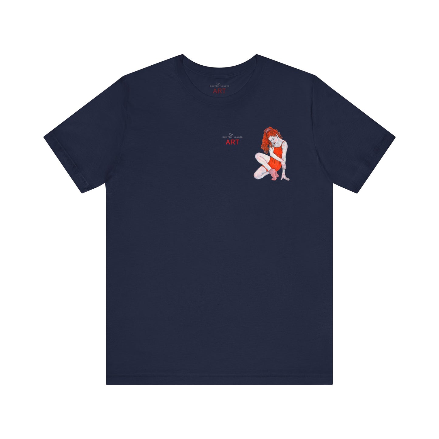 Unisex Jersey Short Sleeve Tee - Motiv: Front Julia, H12,5 cm