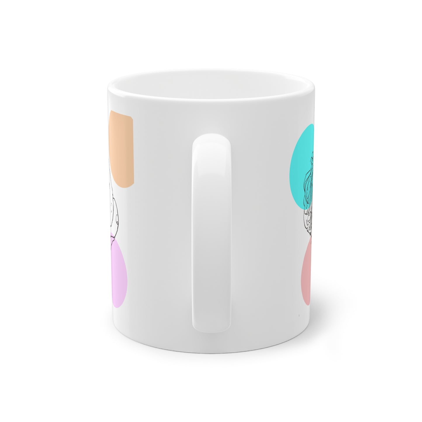 Standard Mug, 11oz - Motiv: Leonie, Farbkreise