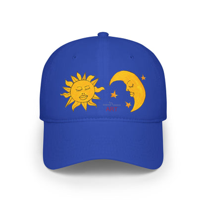 Low Profile Baseball Cap - Motiv: Sonne Mond und Sterne