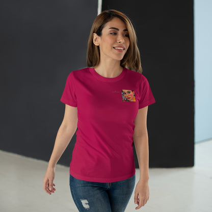 Single Jersey Women's T-shirt - Motiv: Lea, H 7 cm