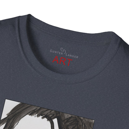 Unisex Softstyle T-Shirt - Motiv: Front & Rückseite Edda, 28,5 cm, Neck Label