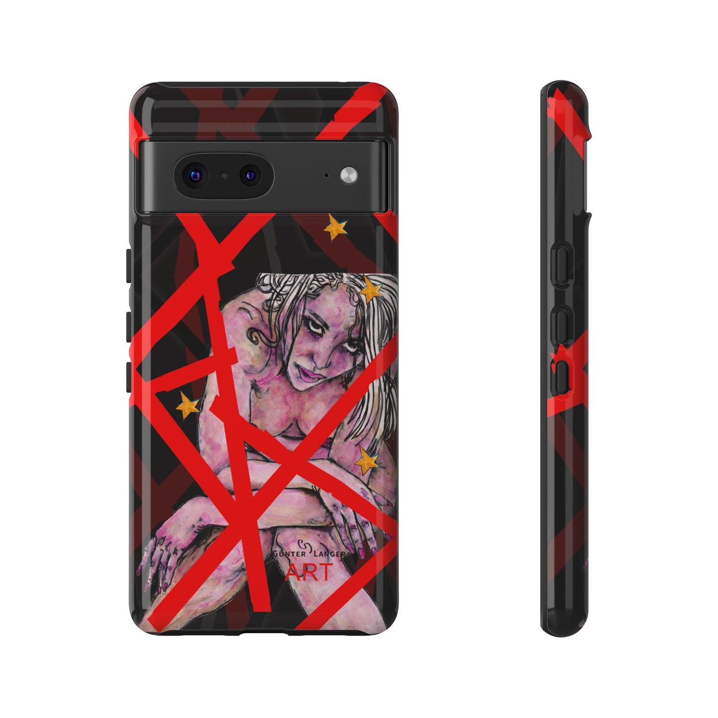 Tough Cases - Google Pixel - Samsung Galaxy - Motiv: Stella, Mikado