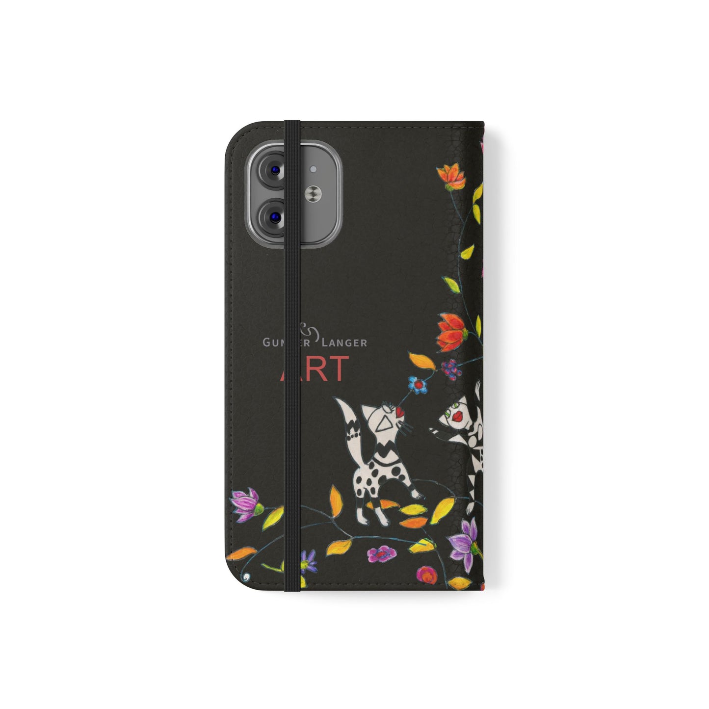 Flip Cases - Motiv: Waldnymphen, Schwarz, Seifenblasen