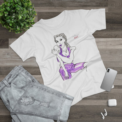 Single Jersey Women's T-shirt - Motiv: Front, Front Carlotta H 34,5 cm