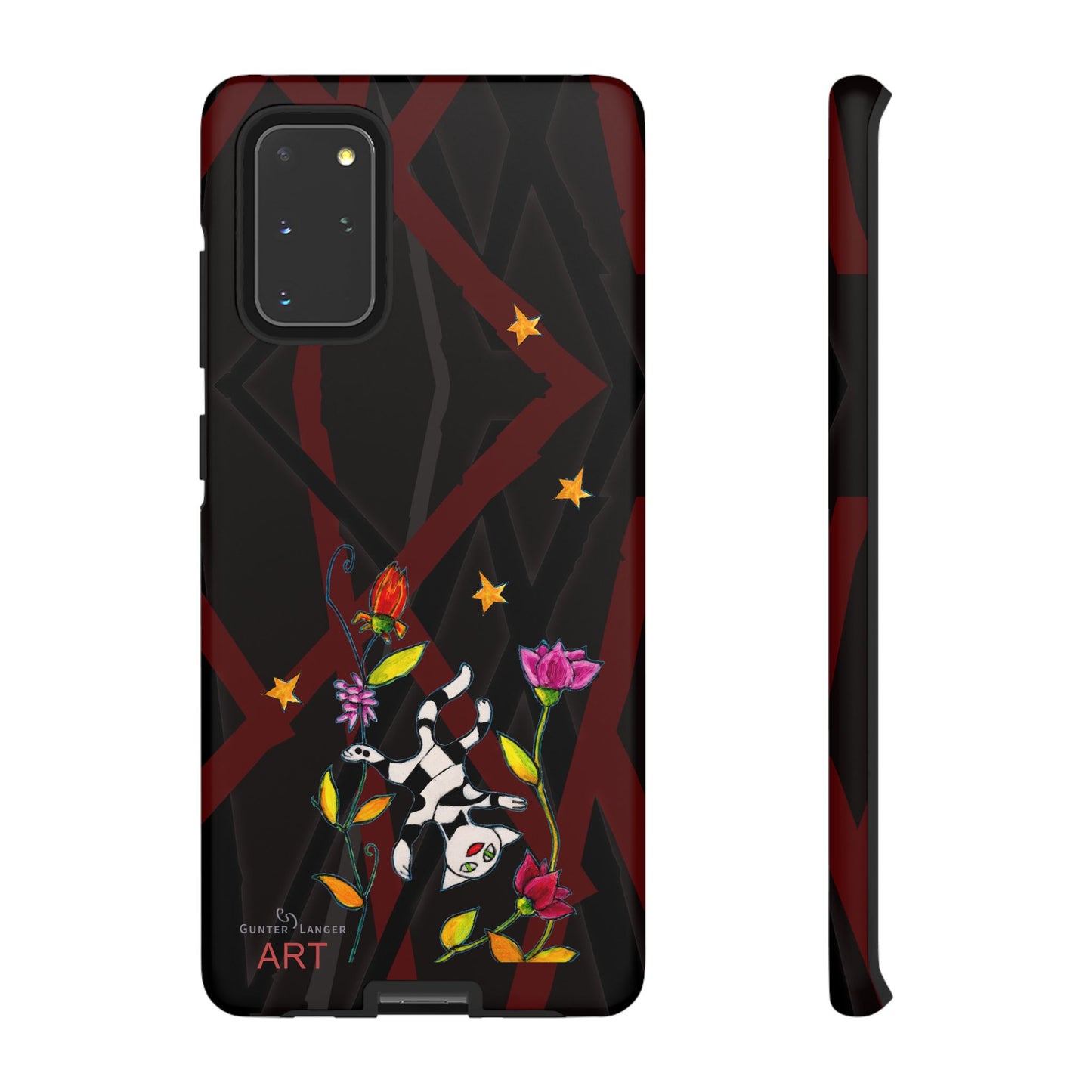 Tough Cases - Motiv: Katze schwebt und Ranken, H 7,73 cm, Mikado3