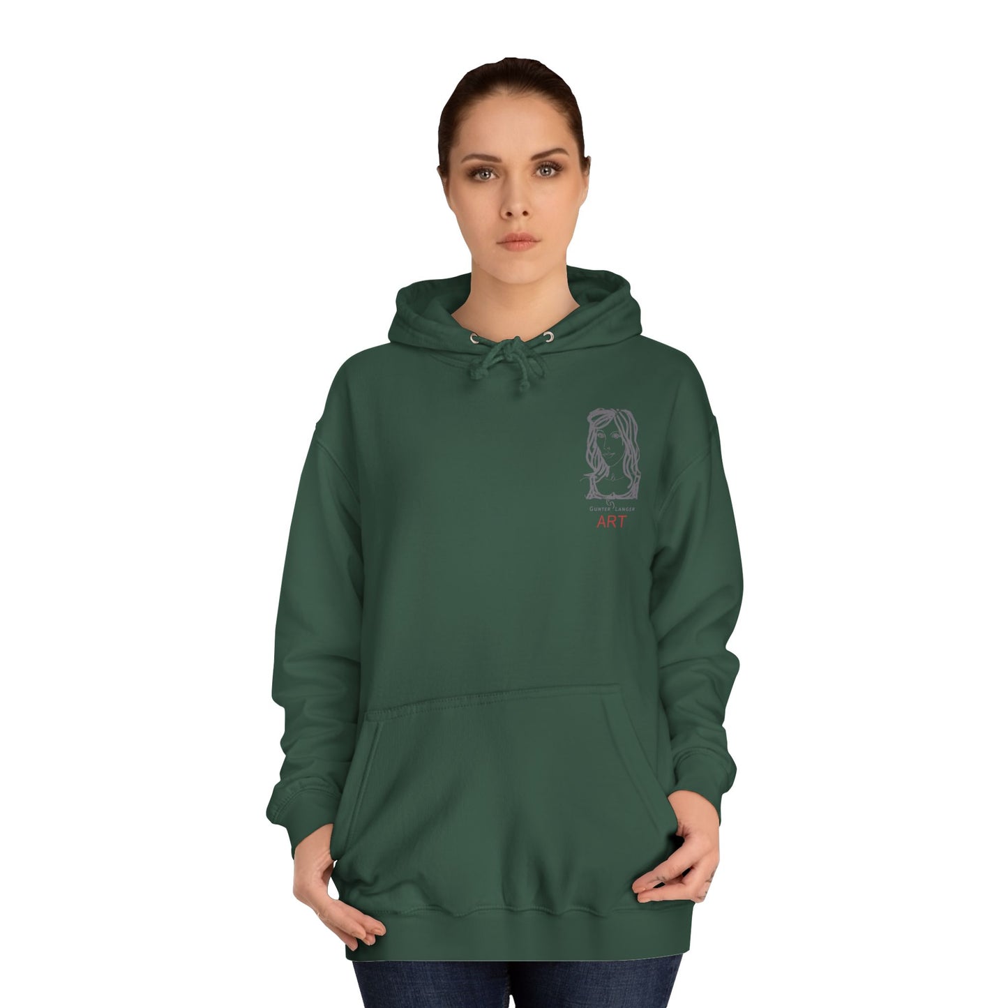 Unisex College Hoodie - Motiv: Esther grau klein & Esthe grau 2.2