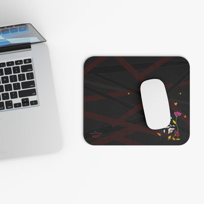 Mouse Pad (Rectangle) - Motiv: Katze fliegt, Mikado 2