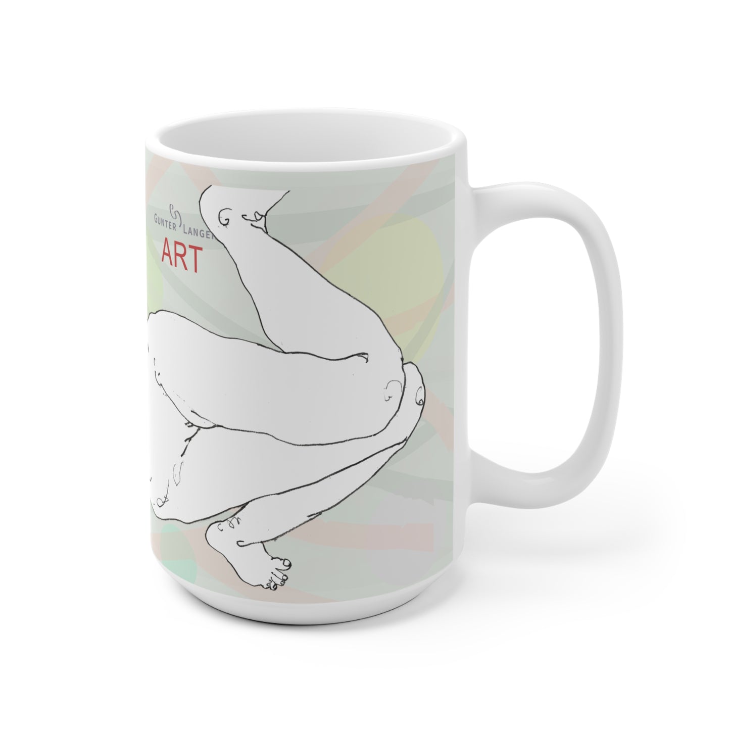 Ceramic Mug (EU) - Motiv: Leonie, Mikado, Farbkreise