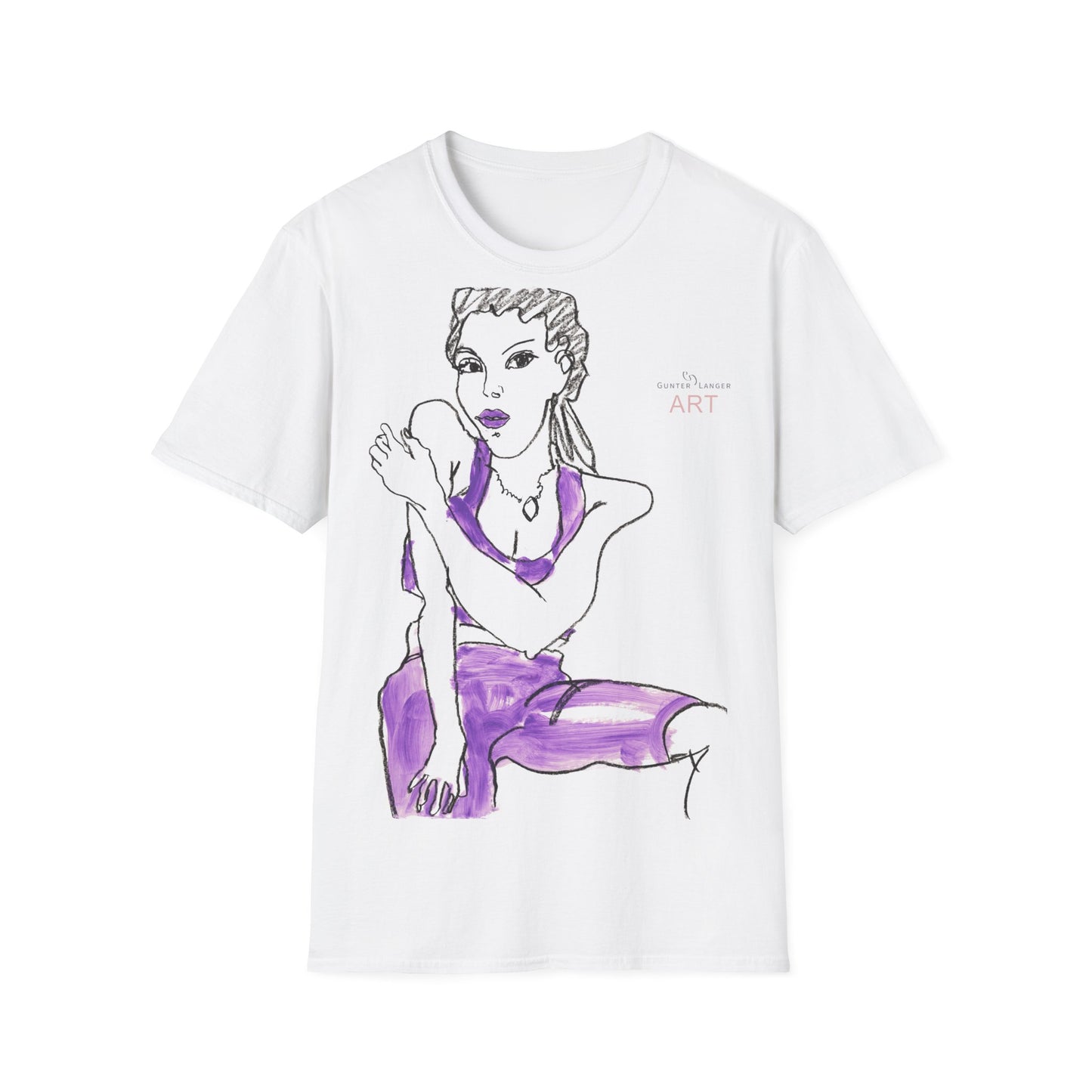 Unisex Softstyle T-Shirt - Motiv: Front "Carlotta"