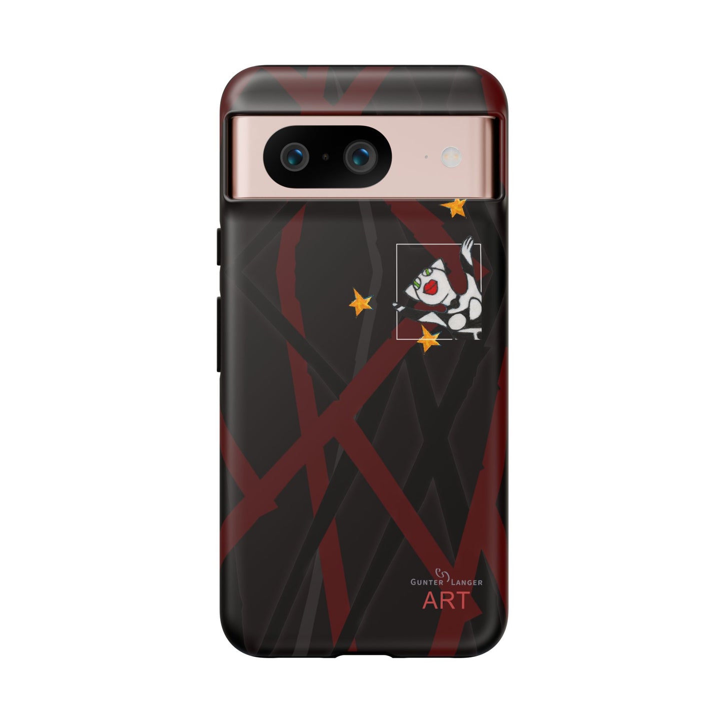 Tough Cases - Google Pixel - Samsung Galaxy - Motiv:  "Miau" klein H 8 cm, Sternenhimmel, Mikado3