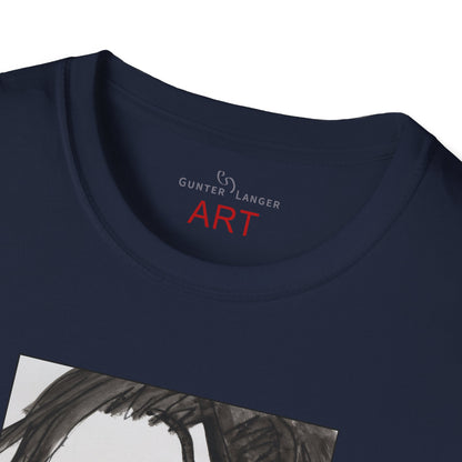 Unisex Softstyle T-Shirt - Motiv: Front & Rückseite Edda, 28,5 cm, Neck Label