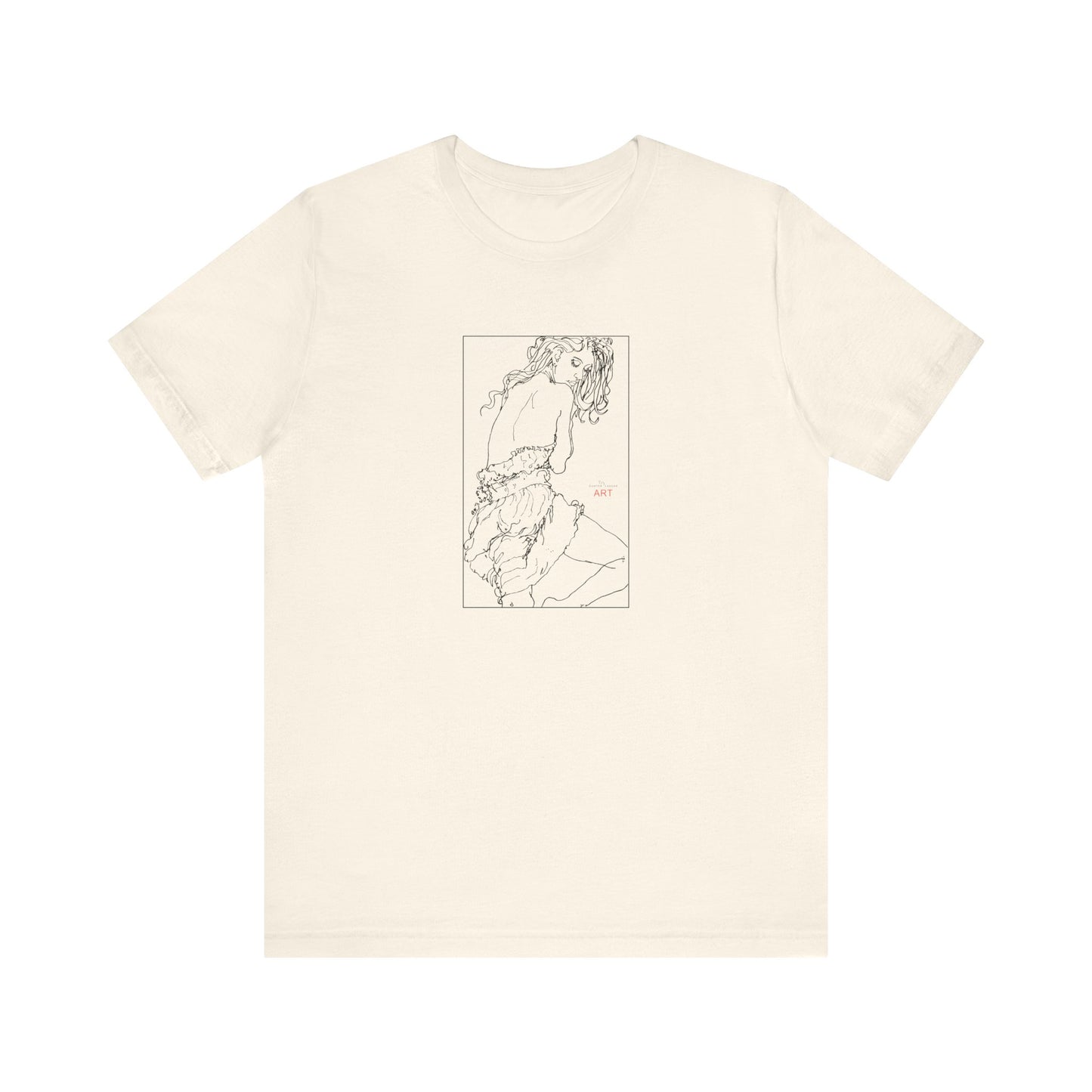 Unisex Jersey Short Sleeve Tee - Motiv: Front Giselle, im Kasten H 25 cm