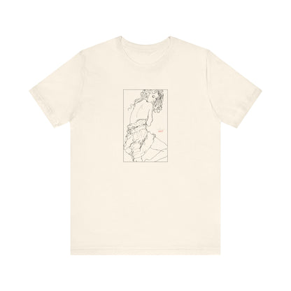 Unisex Jersey Short Sleeve Tee - Motiv: Front Giselle, im Kasten H 25 cm