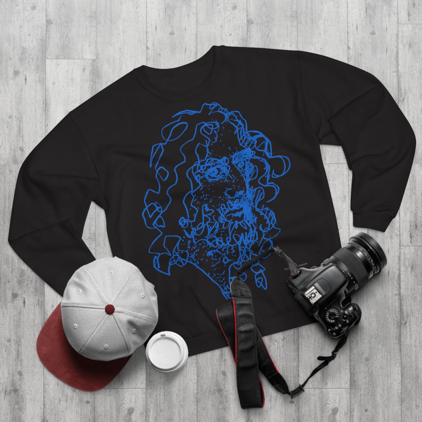 Unisex Crew Neck Sweatshirt (EU) - Motiv Montenegro (blau) & Montenegro (rot)