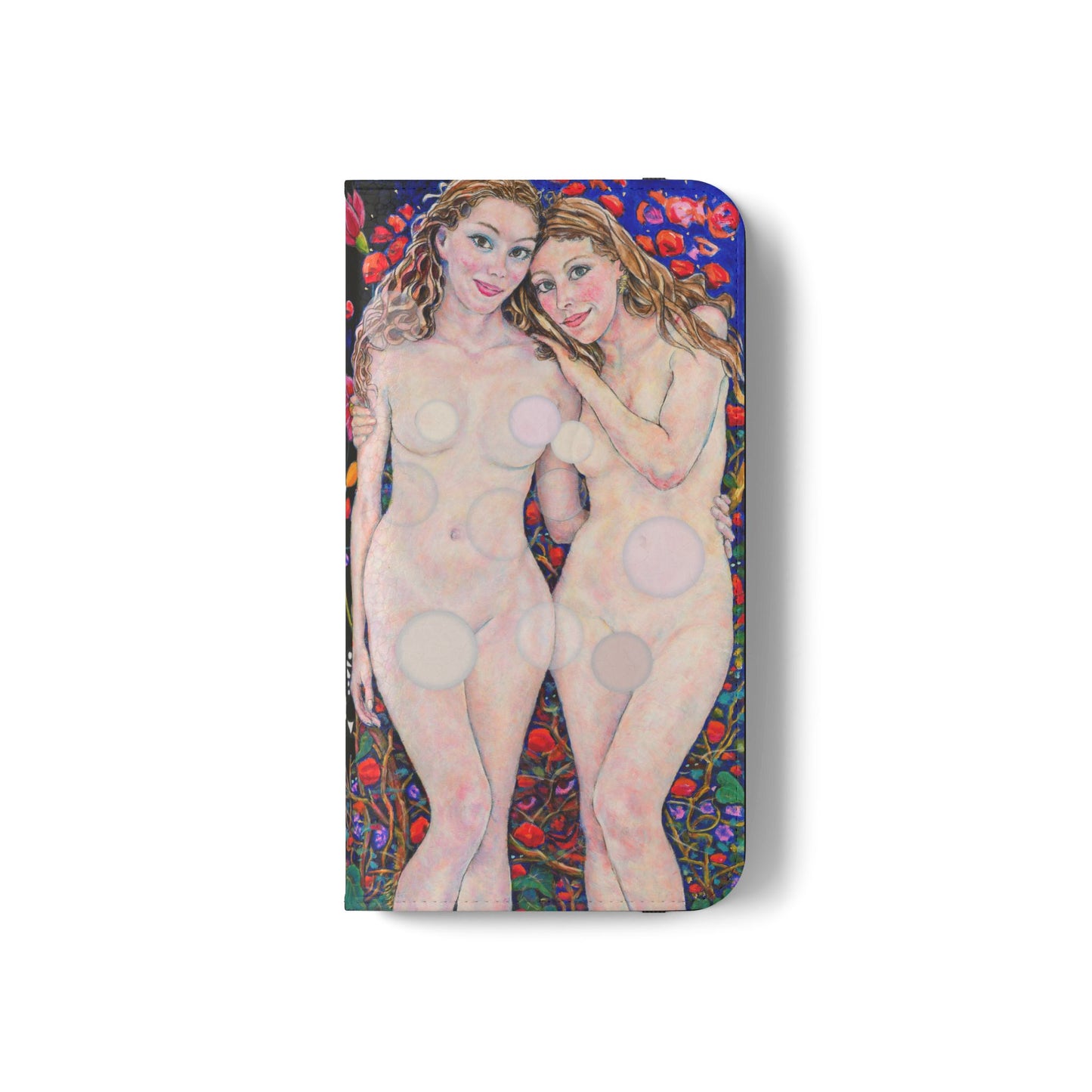 Flip Cases - Motiv: Waldnymphen, Schwarz, Seifenblasen