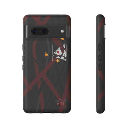 Tough Cases - Google Pixel - Samsung Galaxy - Motiv:  "Miau" klein H 8 cm, Sternenhimmel, Mikado3