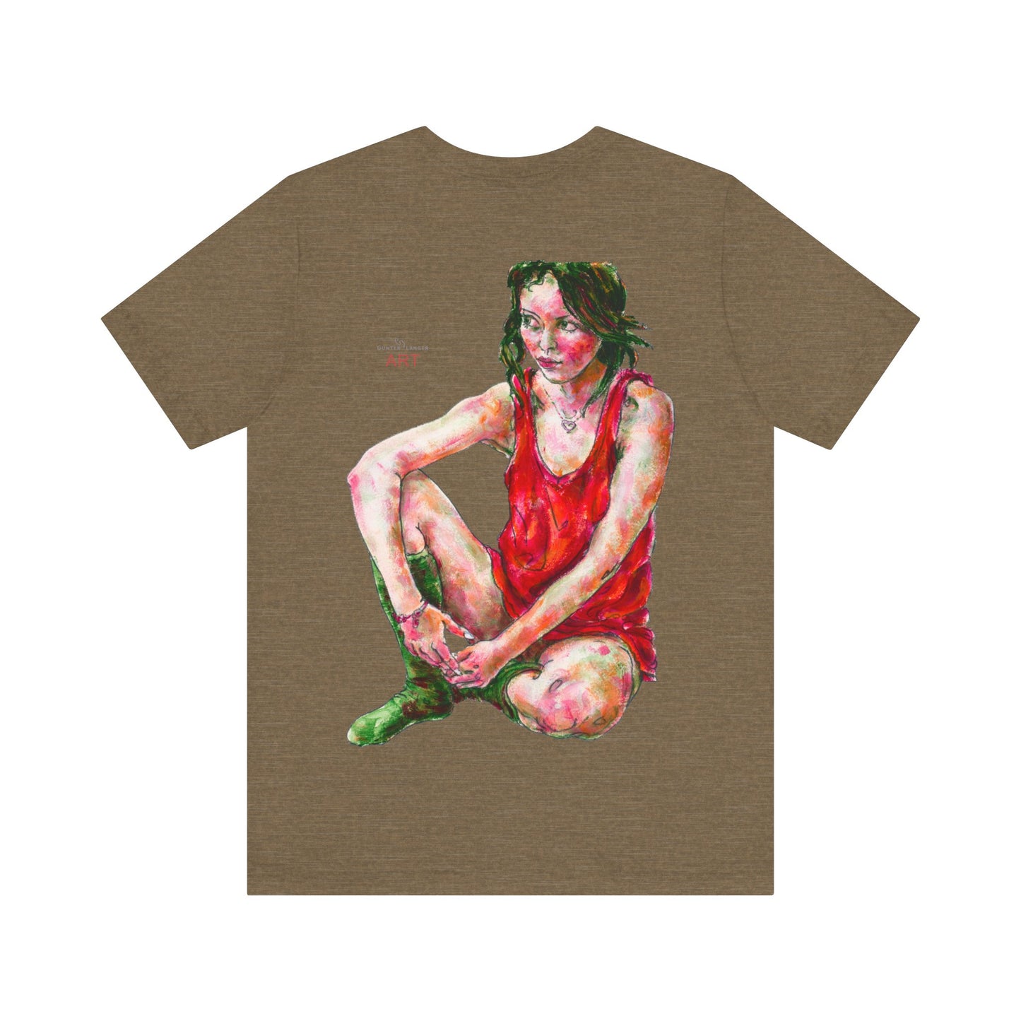 Unisex Jersey Short Sleeve Tee - Motiv: Front Alea (Ausschnitt) & Rückseite  Alea