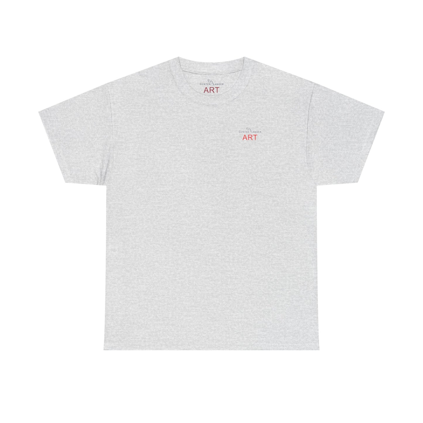 Unisex Heavy Cotton Tee - Motiv: Front Logo & Rückseite Lina, Neck Label