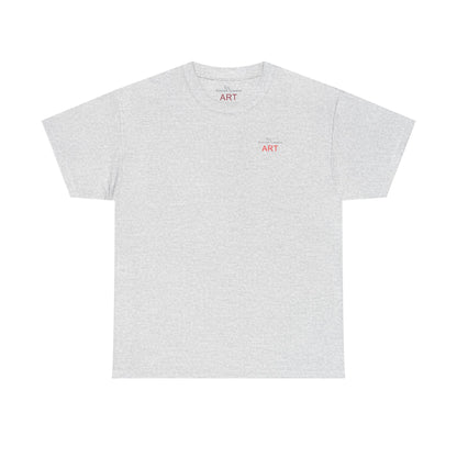 Unisex Heavy Cotton Tee - Motiv: Front Logo & Rückseite Lina, Neck Label