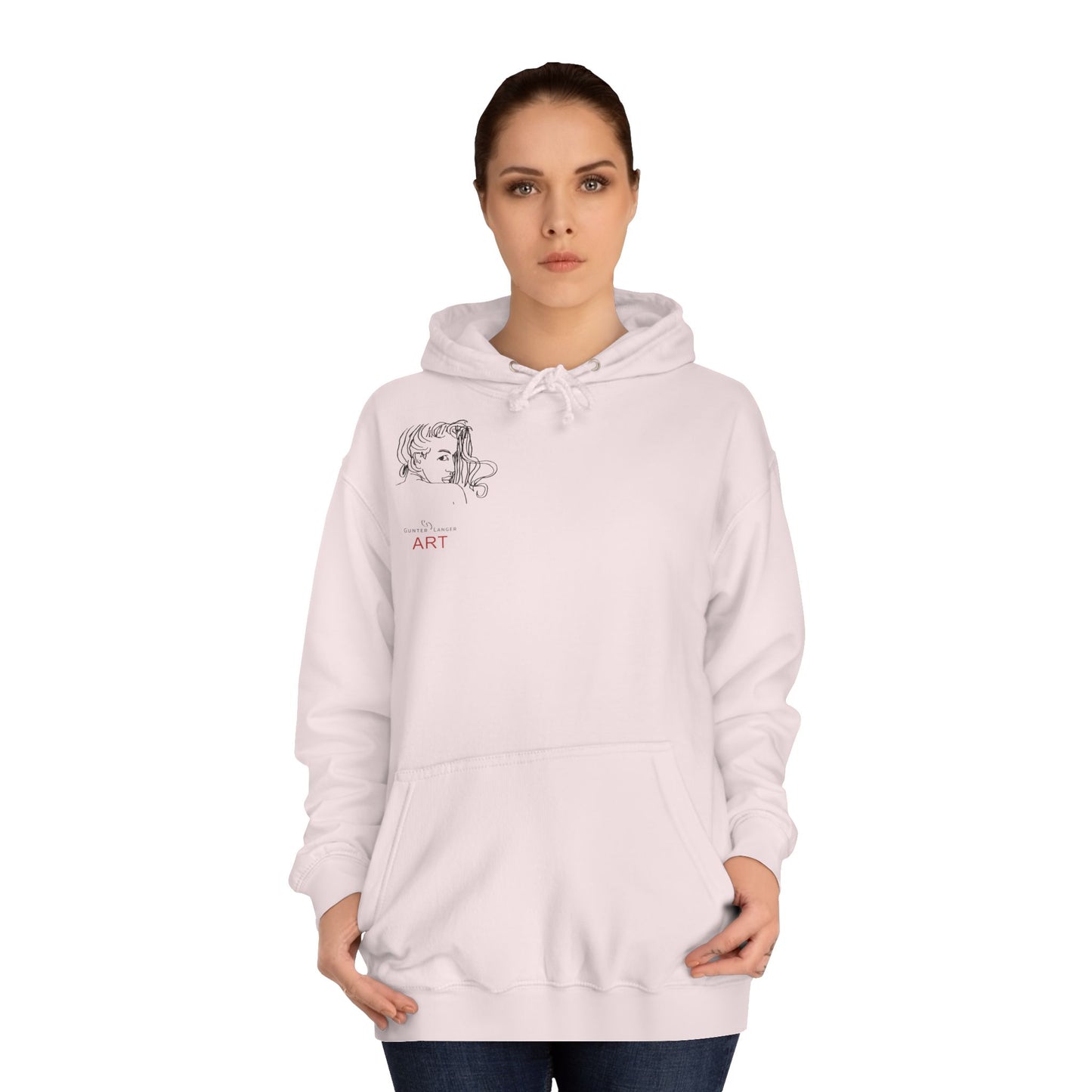 Unisex College Hoodie - Motiv Front Emilia (klein) & Rückseite Emilia