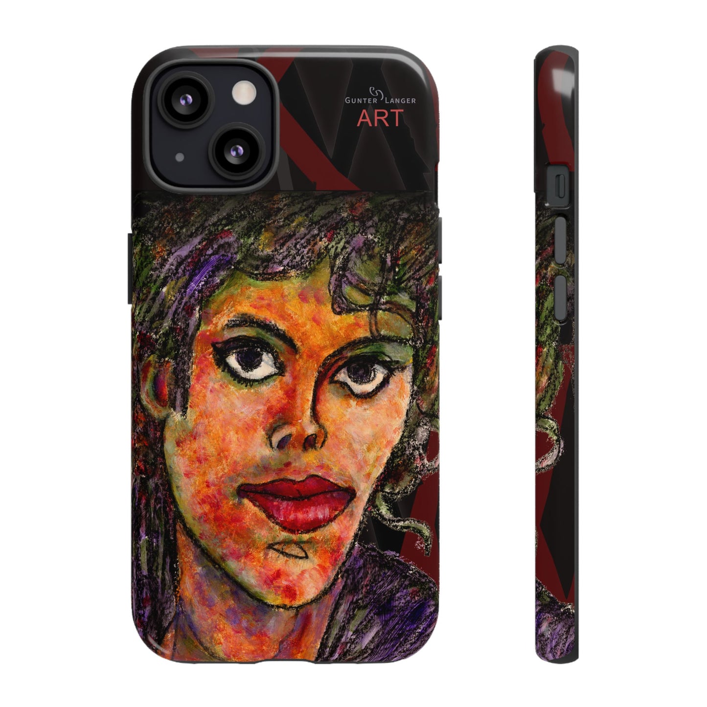 Tough Cases - iPhone - Motiv: MJ, Schwarz