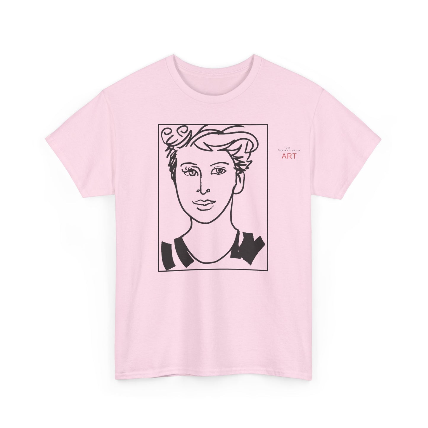 Unisex Heavy Cotton Tee  - Motiv: Front Lars, Kasten, H 33 cm