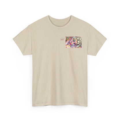 Unisex Heavy Cotton Tee - Motiv:  Motiv: Front Mara, H 9 cm & Rückseite Mara, H 27 cm