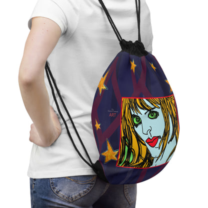 Drawstring Bag - Motiv: Vorderseite und Rückseite, Natalie