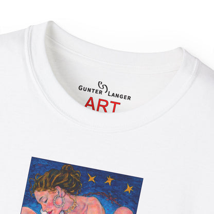 Unisex Ultra Cotton Tee - Motiv: Alva & Alva, Neck Label