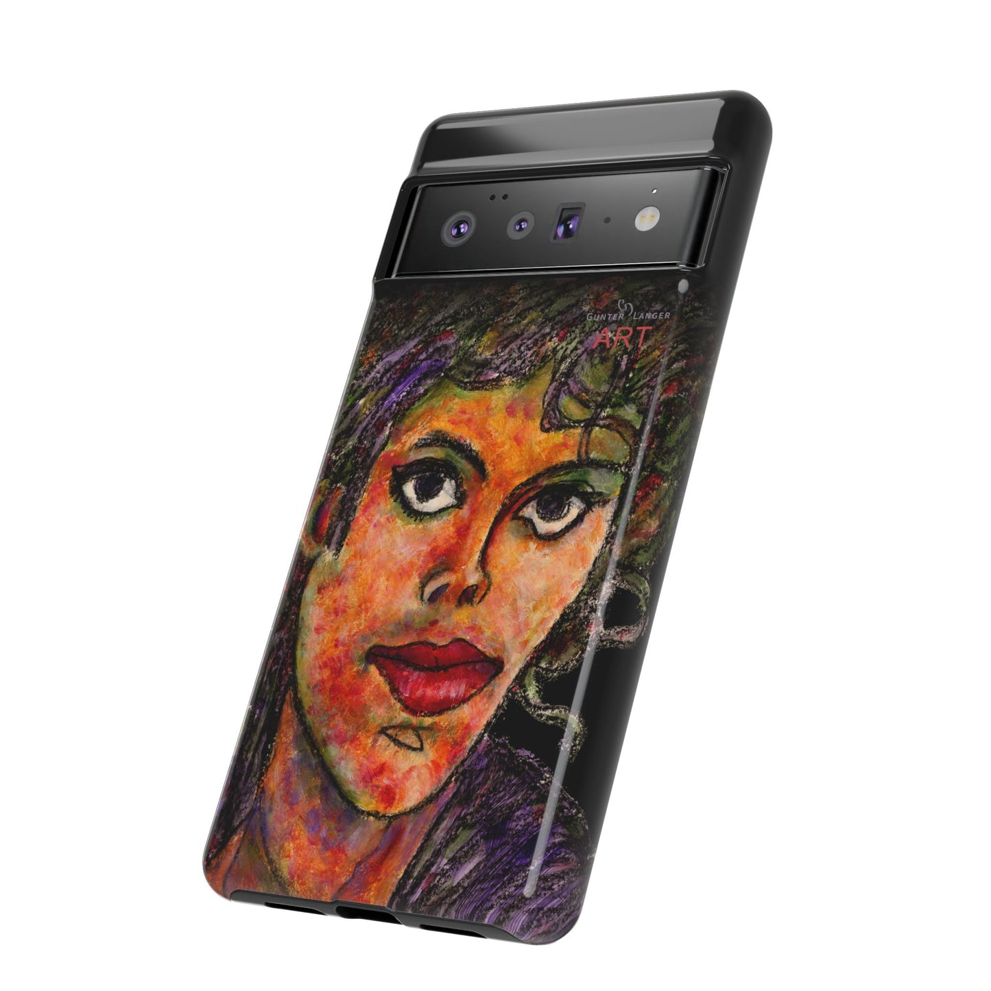 Tough Cases - Google Pixel - Samsung Galaxy - Motiv: MJ, Schwarz