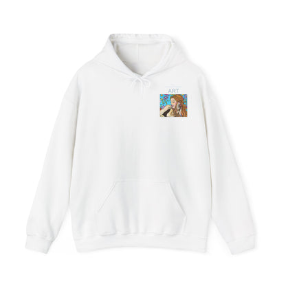 Unisex Heavy Blend™ Hooded Sweatshirt - Motiv: Front Ida, (Ausschnitt H 8,5 cm) & Rückseite Ida, H 42,5 cm