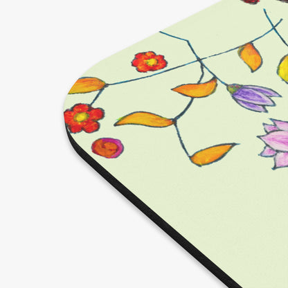 Mouse Pad (Rectangle) - Motiv: Lea, Hellgrün, Ranken