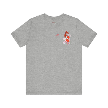 Unisex Jersey Short Sleeve Tee - Motiv: Front Julia, H12,5 cm