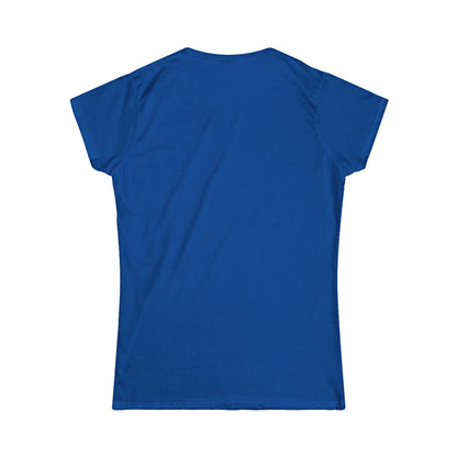 Women's Softstyle Tee - Motiv: Front, Marie, Goldrahmen, H 14 cm