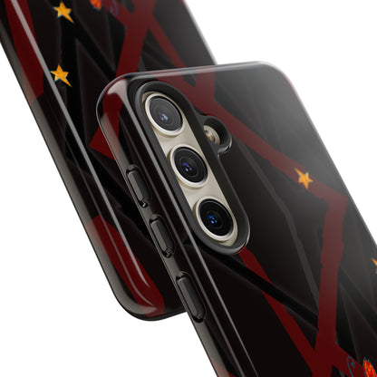 Tough Cases - Google Pixel - Samsung Galaxy - Motiv: Katze schwebt und Ranken, H 5,26 cm, Mikado3