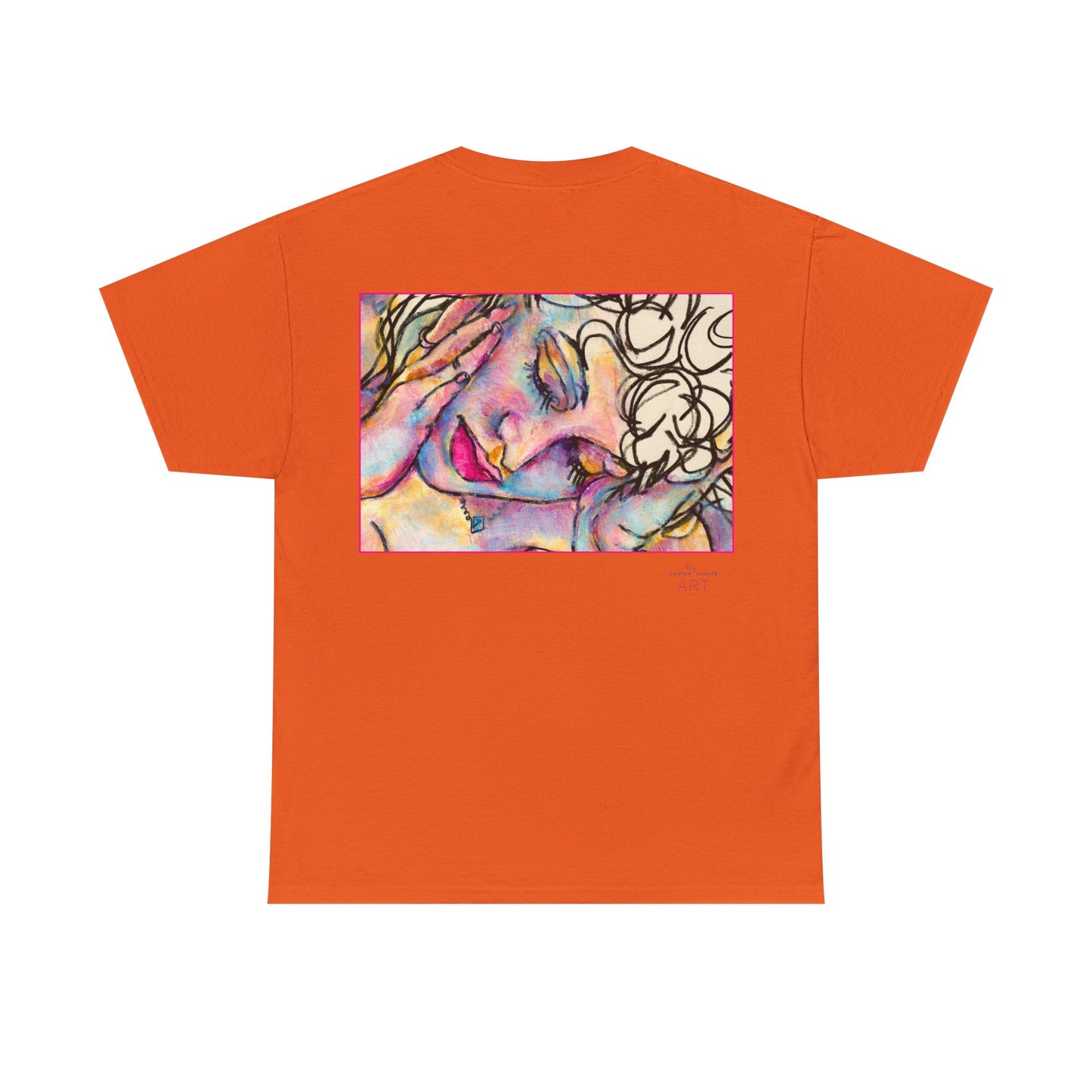 Unisex Heavy Cotton Tee - Motiv:  Motiv: Front Mara, H 9 cm & Rückseite Mara, H 27 cm