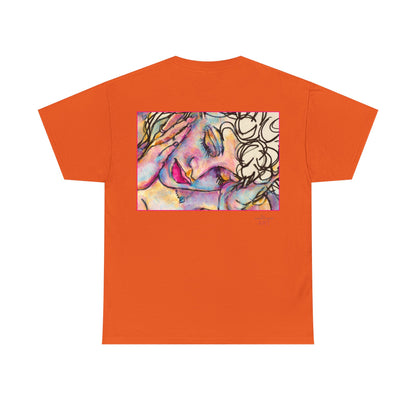 Unisex Heavy Cotton Tee - Motiv:  Motiv: Front Mara, H 9 cm & Rückseite Mara, H 27 cm