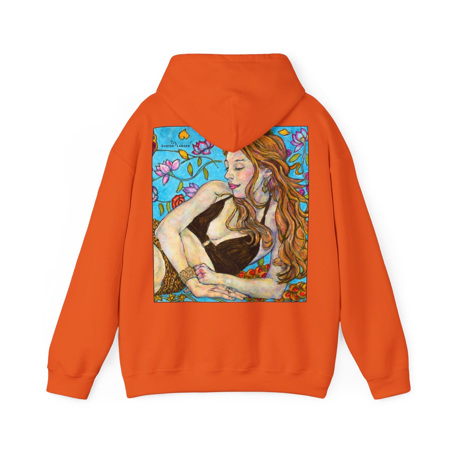 Unisex Heavy Blend™ Hooded Sweatshirt - Motiv: Front Ida, (Ausschnitt H 8,5 cm) & Rückseite Ida, H 42,5 cm