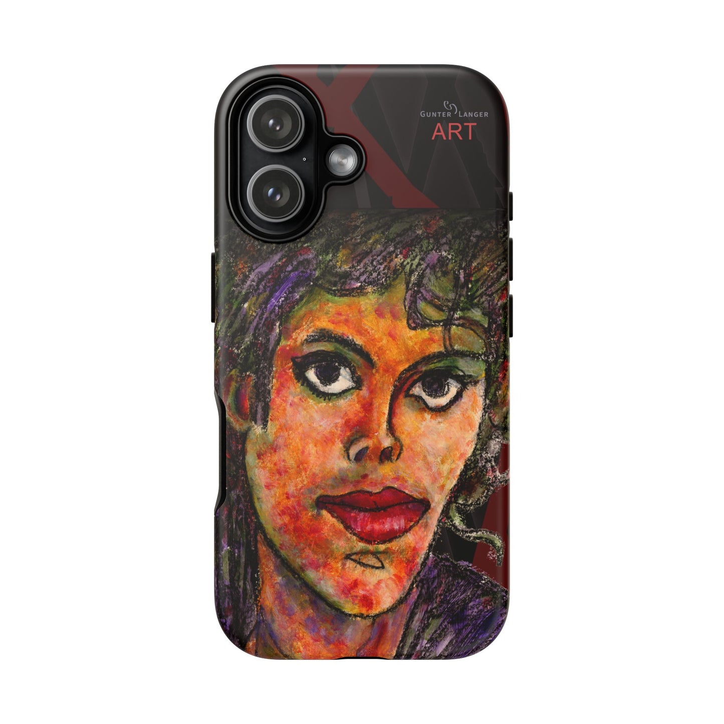 Tough Cases - iPhone - Motiv: MJ, Schwarz