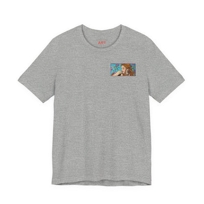 Unisex Jersey Short Sleeve Tee - Motiv: Ida (Ausschnitt H 5,8 cm) & Rückseite Ida, H 26 cm