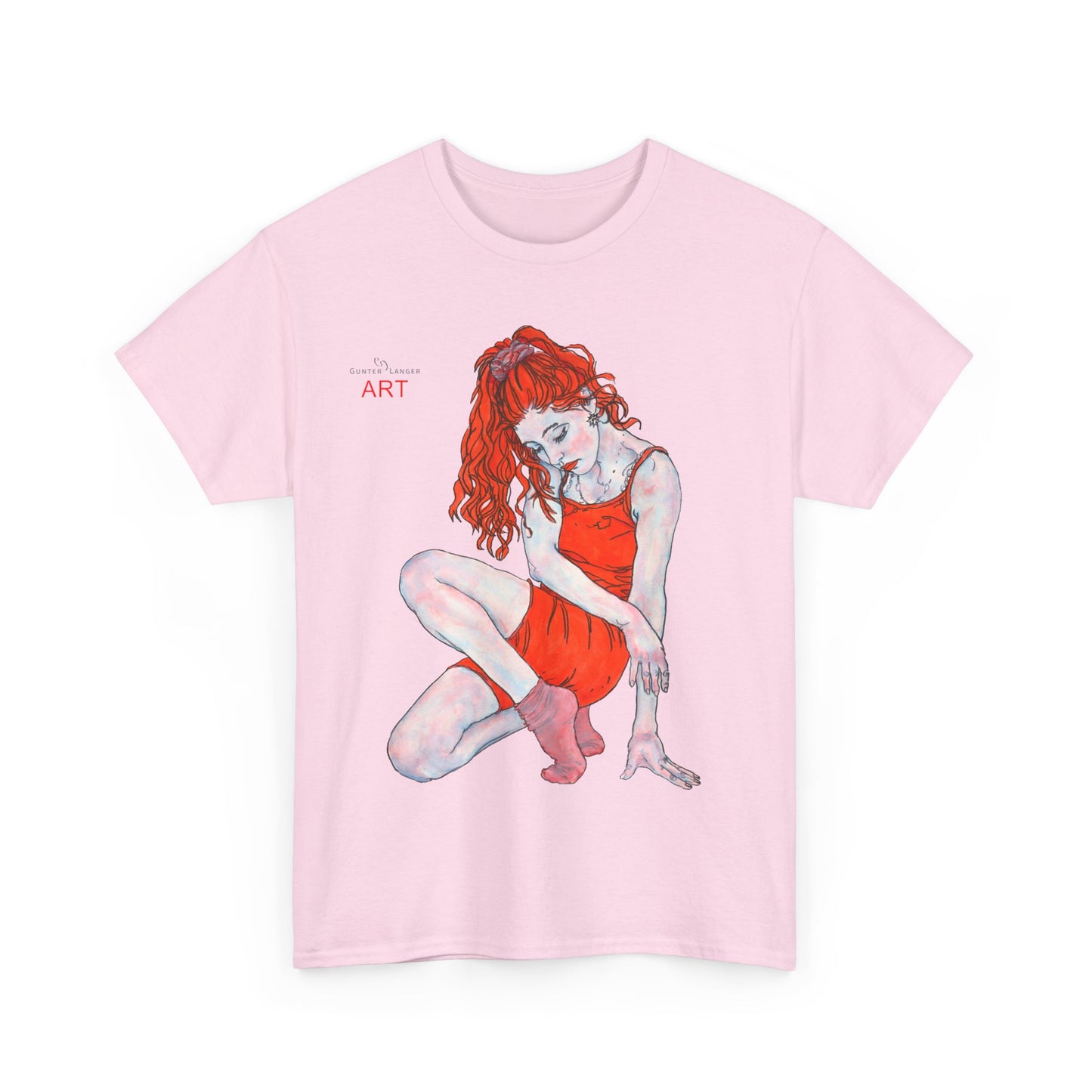 Unisex Heavy Cotton Tee - Motiv: Front Julia, H 41 cm