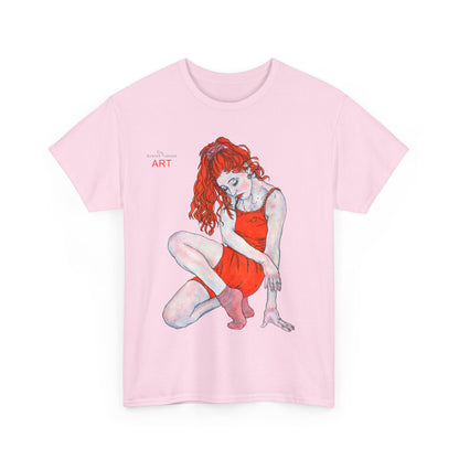 Unisex Heavy Cotton Tee - Motiv: Front Julia, H 41 cm