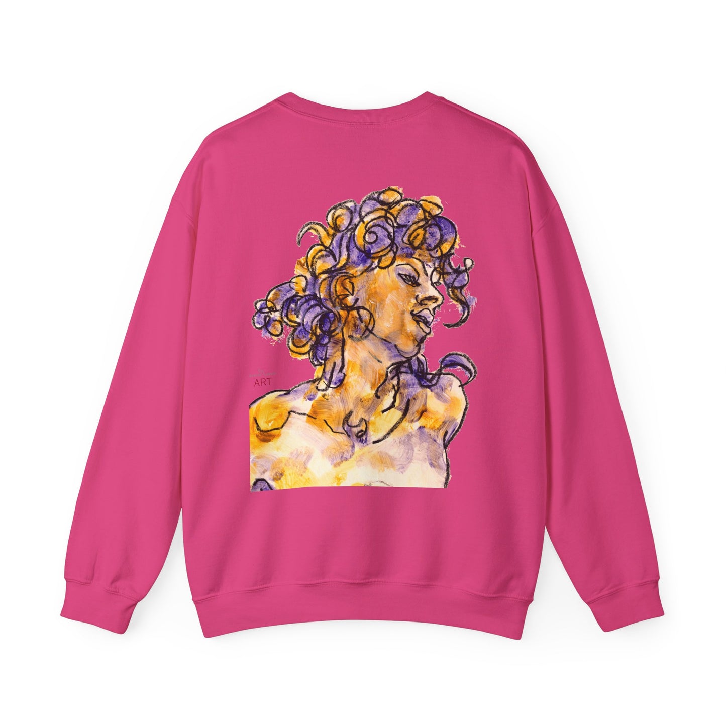 Unisex Heavy Blend™ Crewneck Sweatshirt - Motiv: Front Logo & Rückseite Pauline