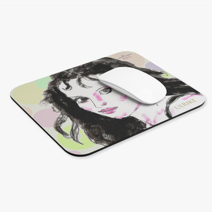 Mouse Pad (Rectangle) - Motiv: Ulrike, Kreise
